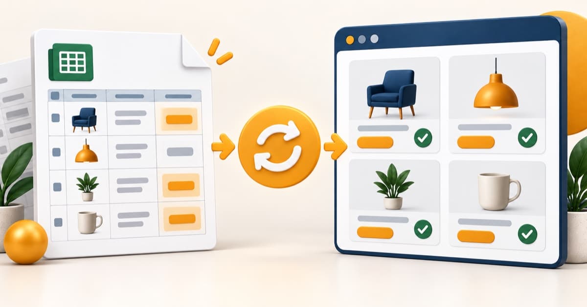 Обновление цен на сайте из Excel: таблица синхронизируется с каталогом товаров